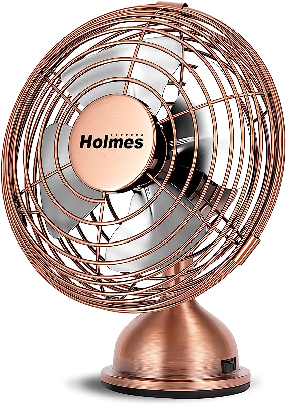 Nostalgic Breeze: Mini Heritage Desk Fan, USB-Powered, Single Speed with 4 Blades – Embracing the Past for Modern Comfort