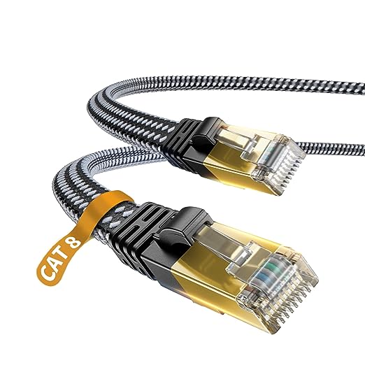 Gold Plated Plug Cat 8 Ethernet Cable - The Epitome of Reliability