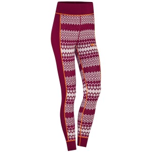 Women's Kari Traa Agnes Wool Pants 2022, Jacquard Knit X-Large Pink, Wool/Micron