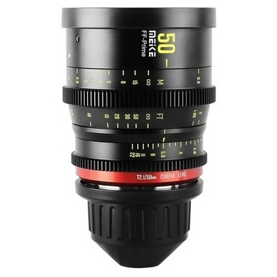 Meike 50mm T2.1 FF  Prime Cine Lens for Canon EF, The bare minimum concentrate extended distance is 60mm.
