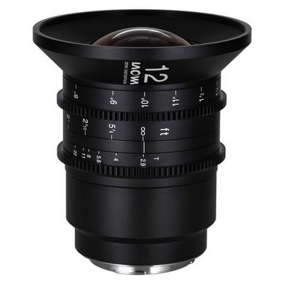 Venus Laowa 12mm T2.9 Zero D Cine Lens for Leica L Mount, Black, Huge Formatting Super 35 Cameras